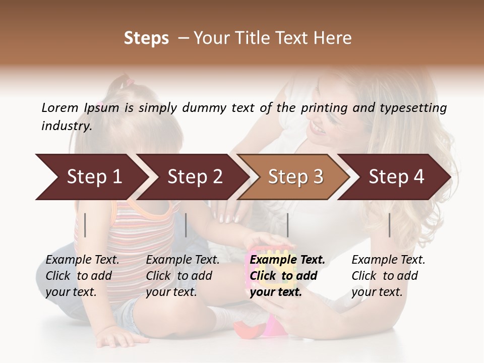 A Woman Playing With A Child On The Floor PowerPoint Template