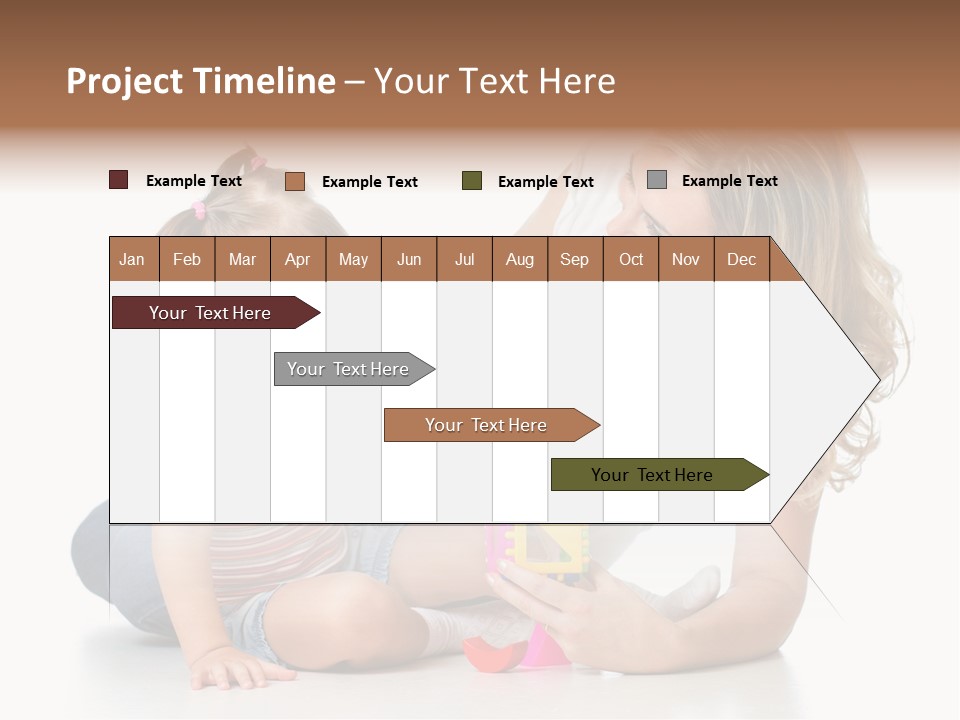 A Woman Playing With A Child On The Floor PowerPoint Template