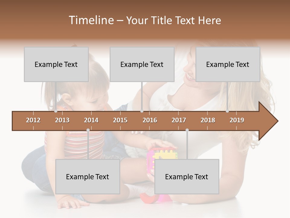 A Woman Playing With A Child On The Floor PowerPoint Template