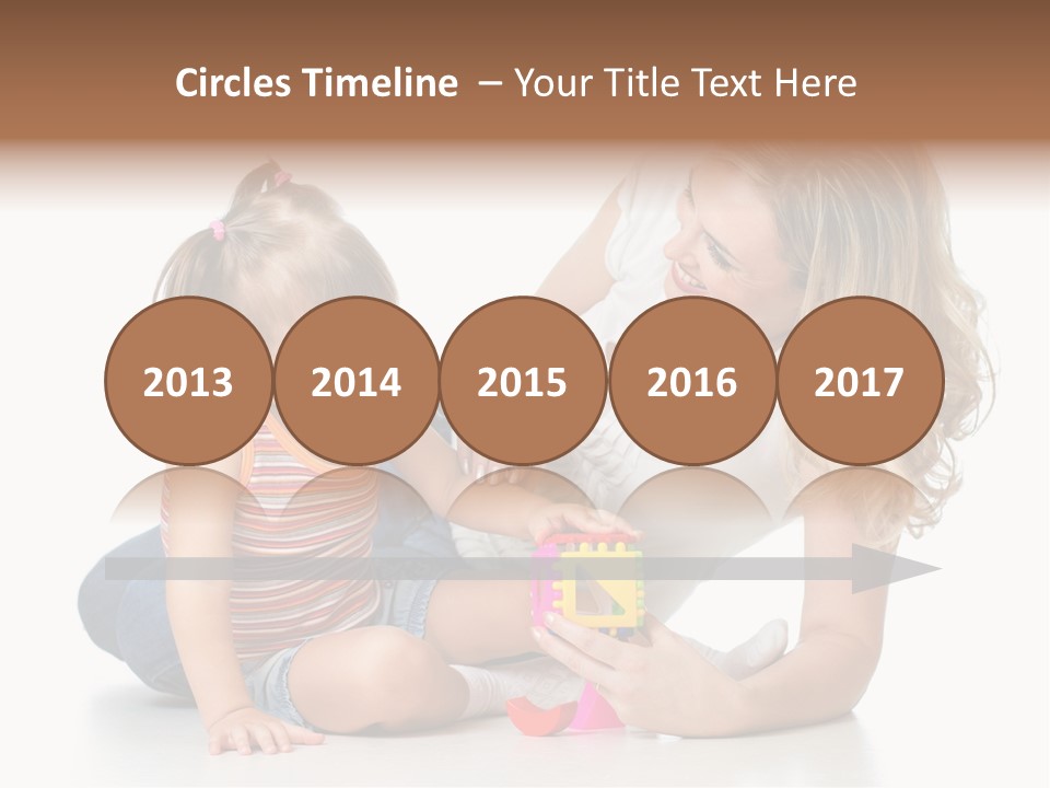 A Woman Playing With A Child On The Floor PowerPoint Template