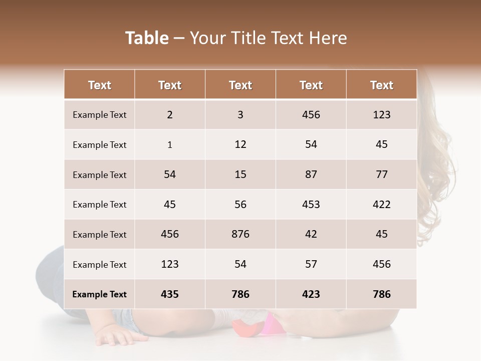 A Woman Playing With A Child On The Floor PowerPoint Template