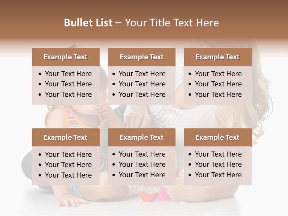 A Woman Playing With A Child On The Floor PowerPoint Template