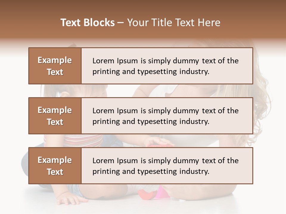 A Woman Playing With A Child On The Floor PowerPoint Template