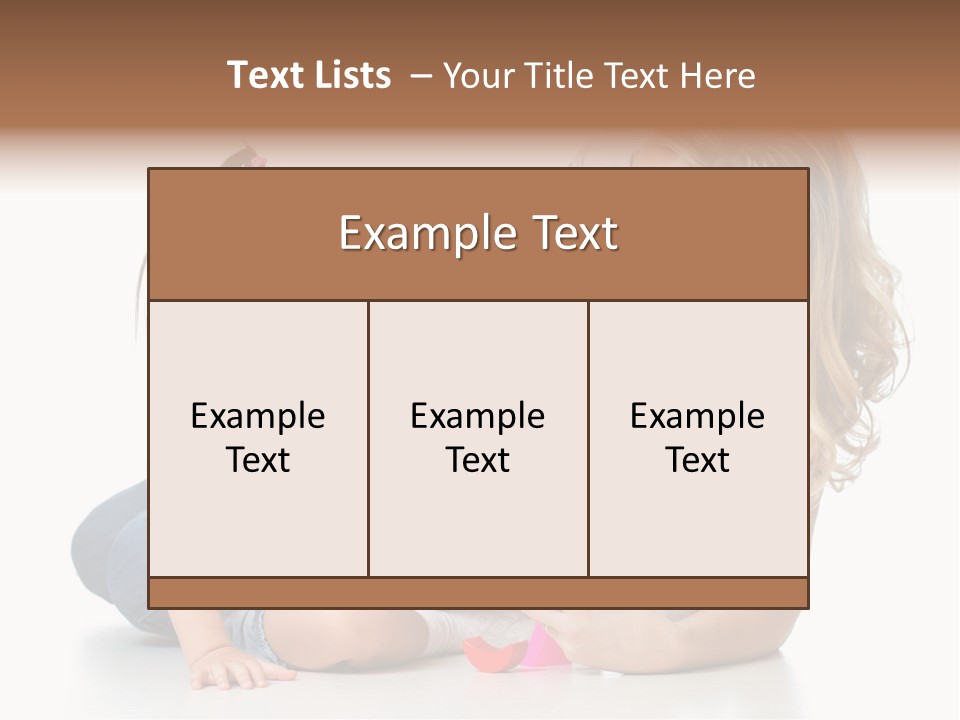 A Woman Playing With A Child On The Floor PowerPoint Template