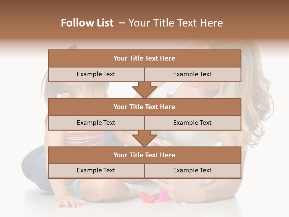 A Woman Playing With A Child On The Floor PowerPoint Template