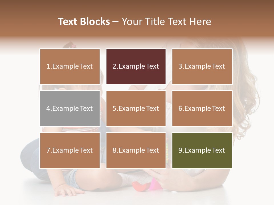 A Woman Playing With A Child On The Floor PowerPoint Template