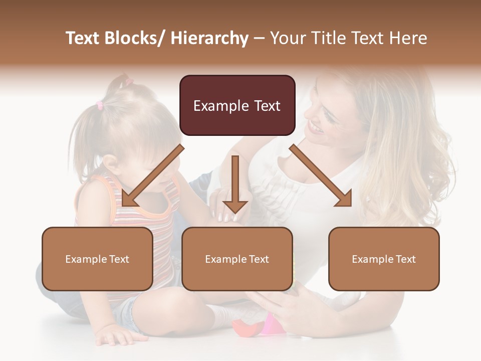 A Woman Playing With A Child On The Floor PowerPoint Template