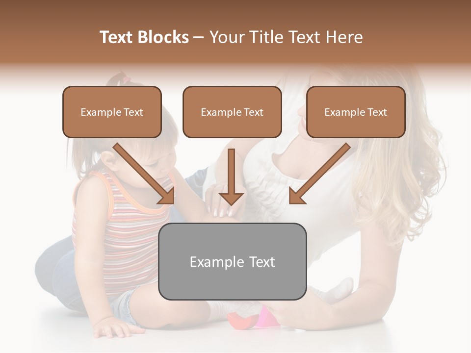 A Woman Playing With A Child On The Floor PowerPoint Template