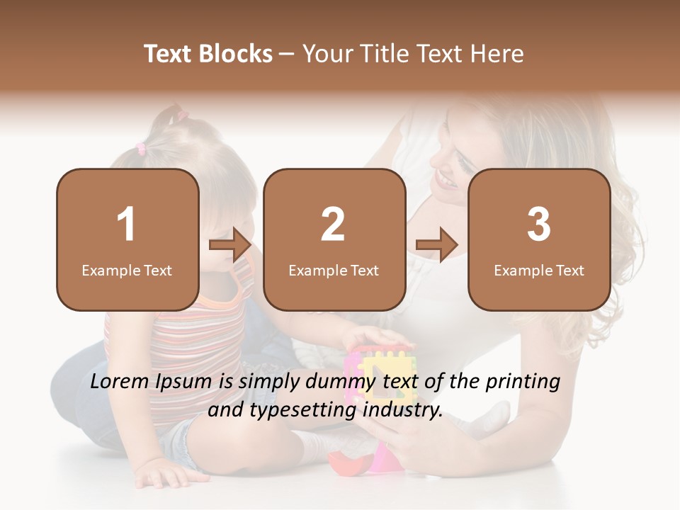 A Woman Playing With A Child On The Floor PowerPoint Template