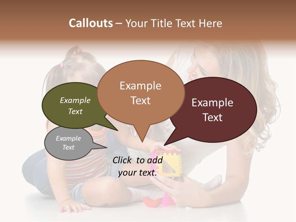 A Woman Playing With A Child On The Floor PowerPoint Template