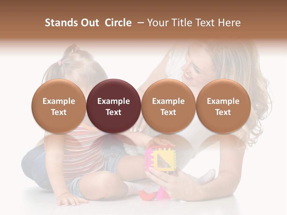 A Woman Playing With A Child On The Floor PowerPoint Template
