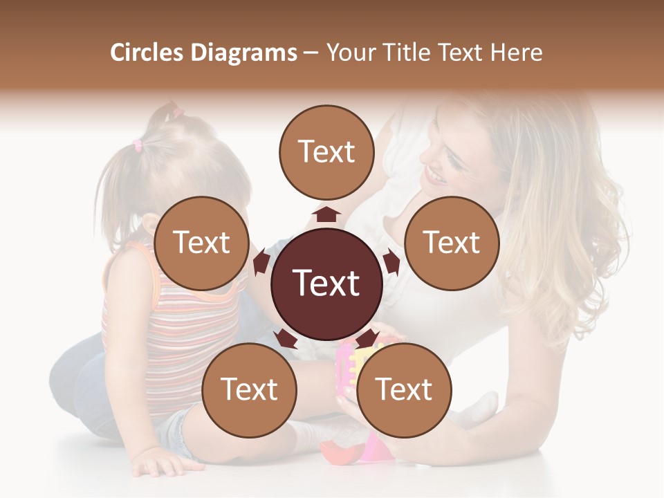 A Woman Playing With A Child On The Floor PowerPoint Template