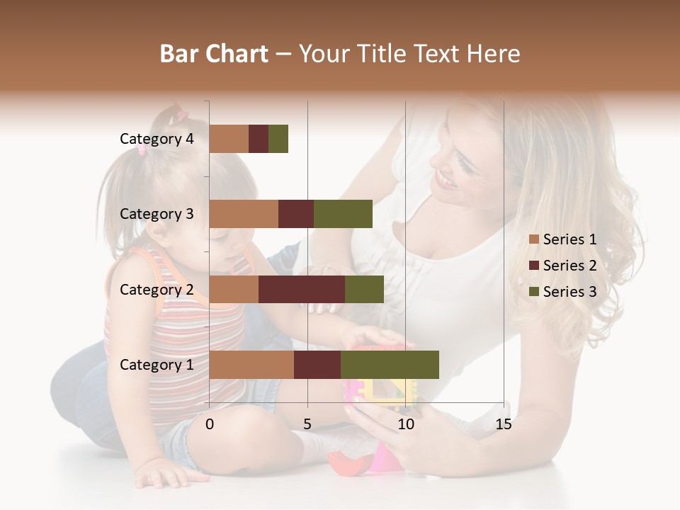 A Woman Playing With A Child On The Floor PowerPoint Template