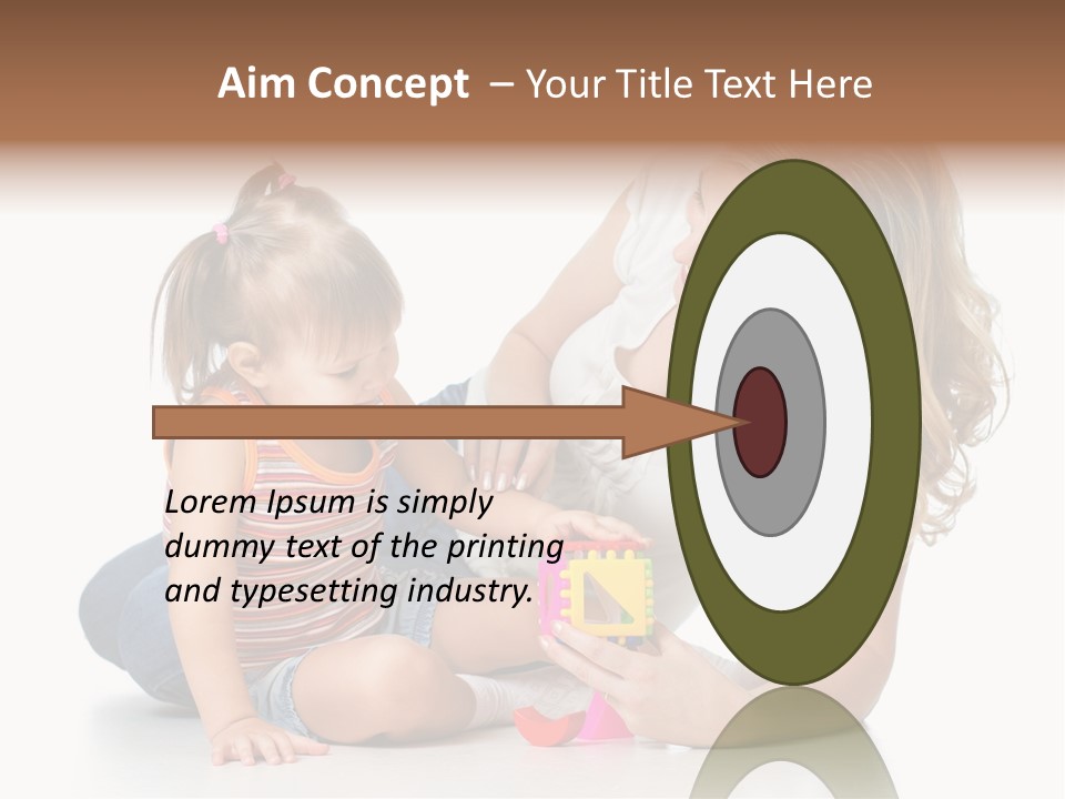 A Woman Playing With A Child On The Floor PowerPoint Template