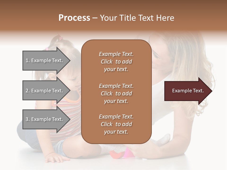 A Woman Playing With A Child On The Floor PowerPoint Template