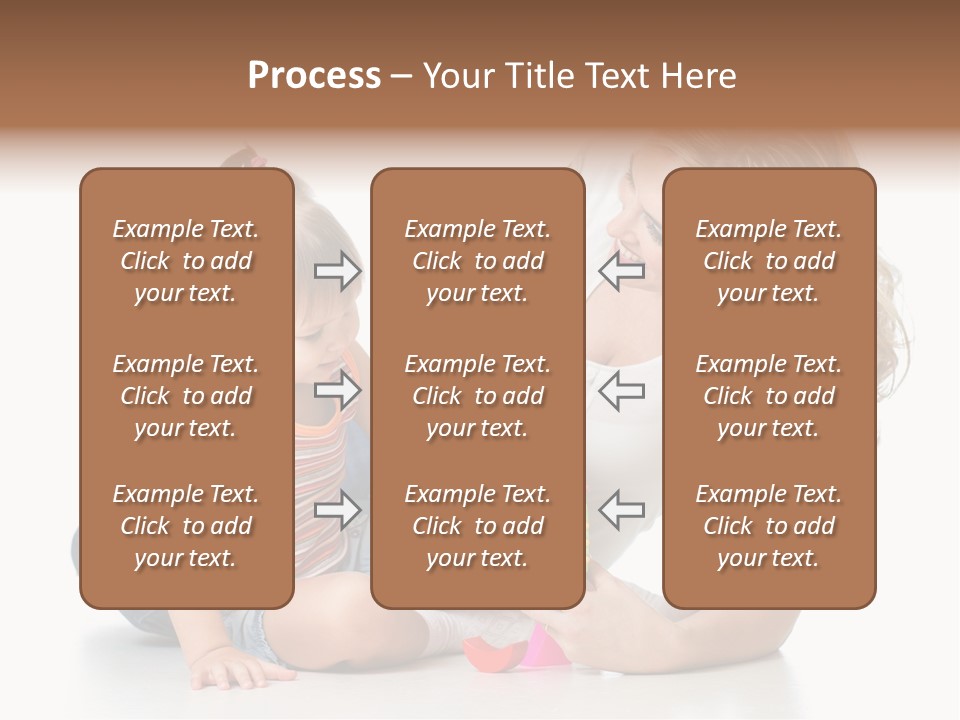 A Woman Playing With A Child On The Floor PowerPoint Template