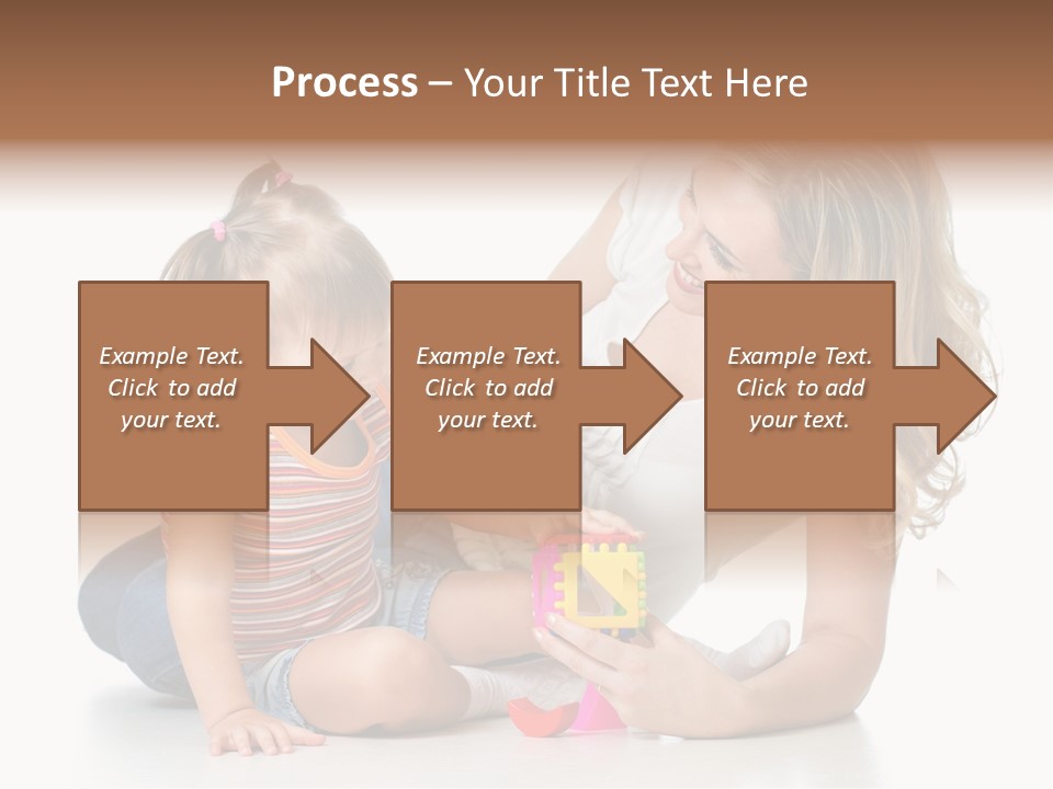 A Woman Playing With A Child On The Floor PowerPoint Template