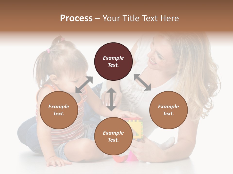 A Woman Playing With A Child On The Floor PowerPoint Template