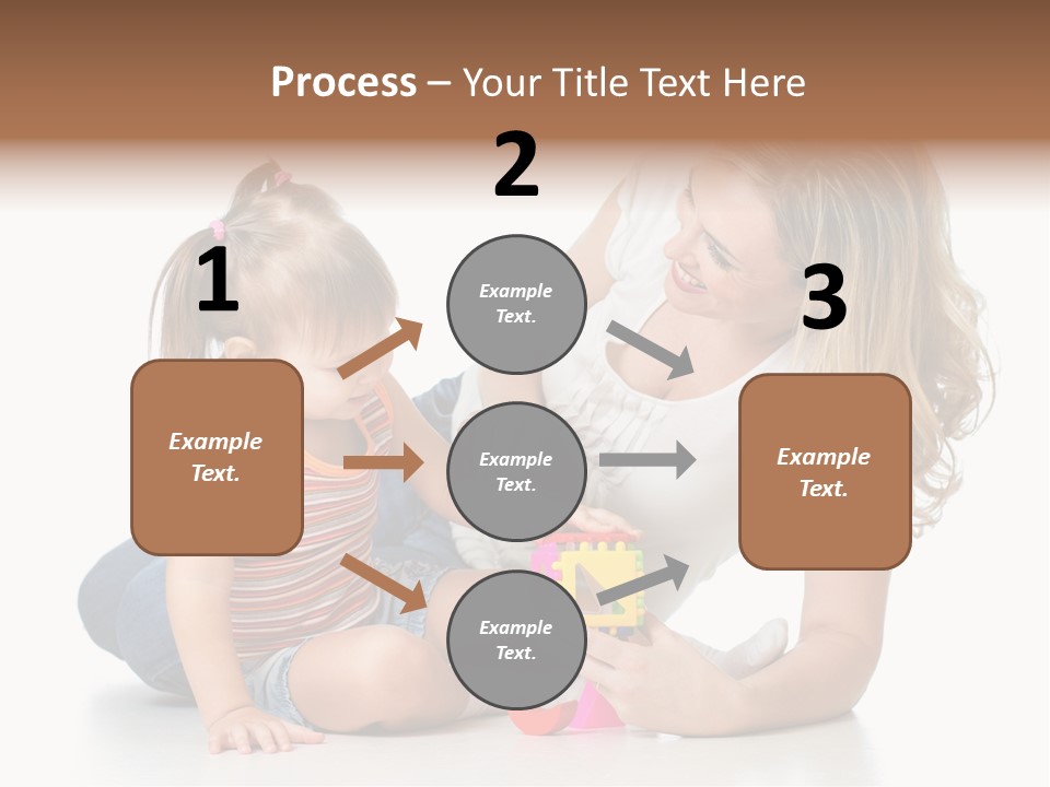 A Woman Playing With A Child On The Floor PowerPoint Template