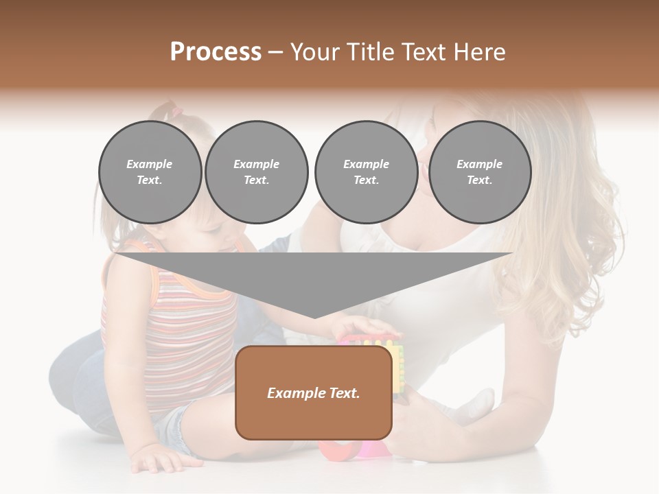 A Woman Playing With A Child On The Floor PowerPoint Template