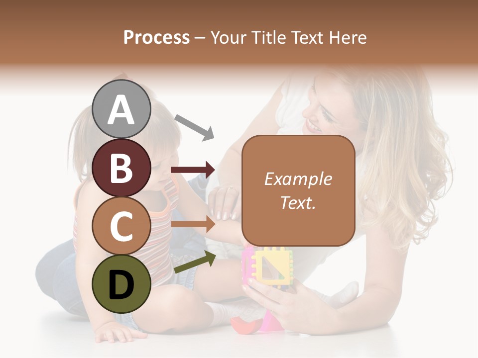 A Woman Playing With A Child On The Floor PowerPoint Template