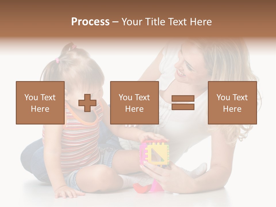 A Woman Playing With A Child On The Floor PowerPoint Template