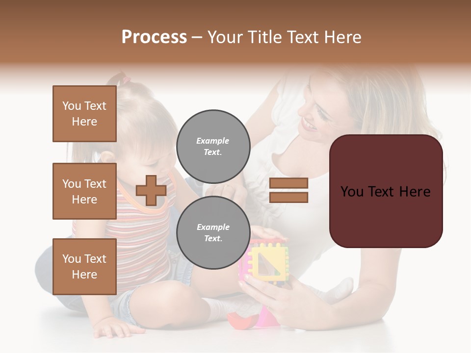 A Woman Playing With A Child On The Floor PowerPoint Template