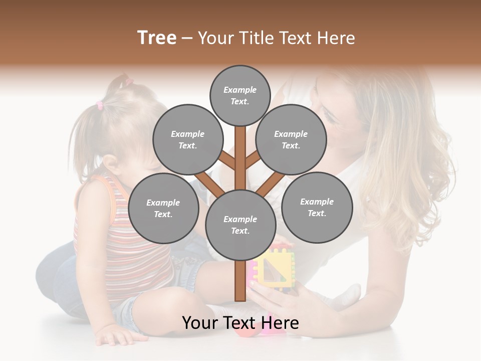 A Woman Playing With A Child On The Floor PowerPoint Template