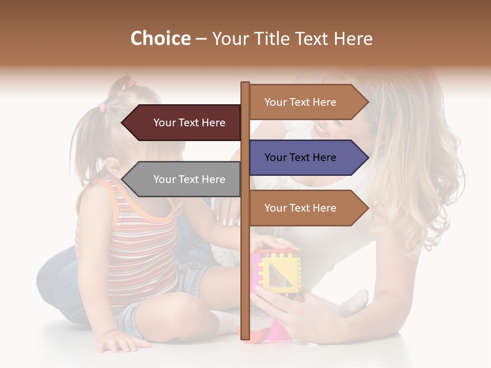 A Woman Playing With A Child On The Floor PowerPoint Template