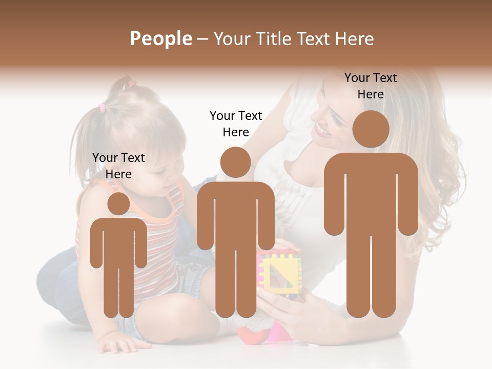 A Woman Playing With A Child On The Floor PowerPoint Template