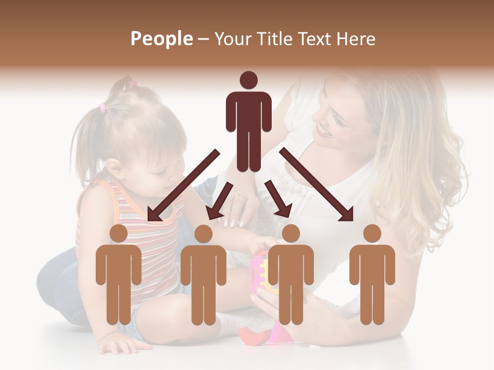 A Woman Playing With A Child On The Floor PowerPoint Template
