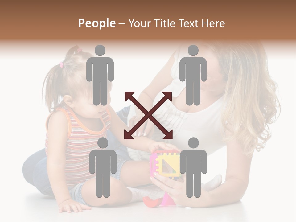 A Woman Playing With A Child On The Floor PowerPoint Template