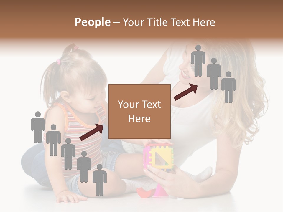 A Woman Playing With A Child On The Floor PowerPoint Template