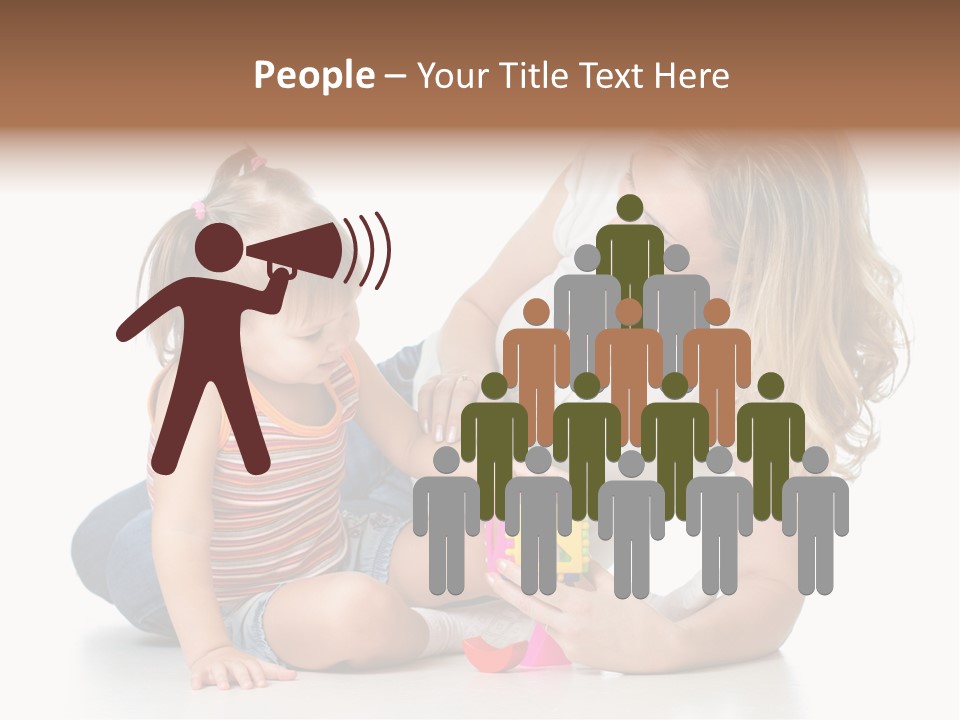 A Woman Playing With A Child On The Floor PowerPoint Template