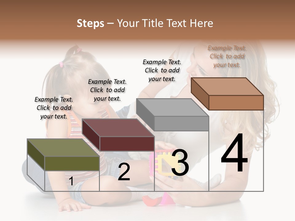 A Woman Playing With A Child On The Floor PowerPoint Template