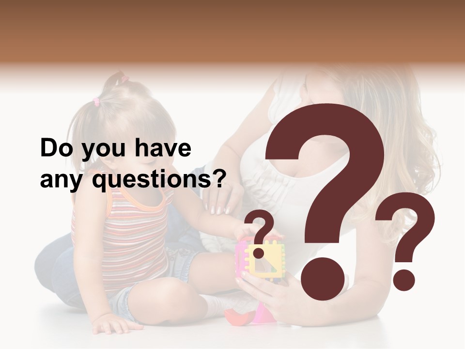 A Woman Playing With A Child On The Floor PowerPoint Template