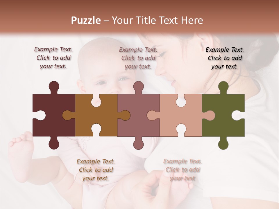 Looking Mama Childhood PowerPoint Template