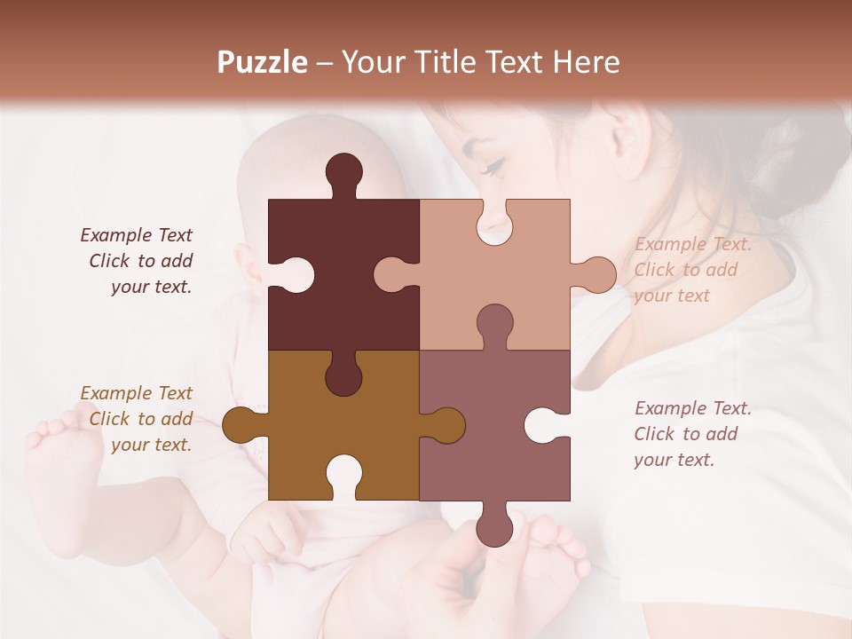 Looking Mama Childhood PowerPoint Template