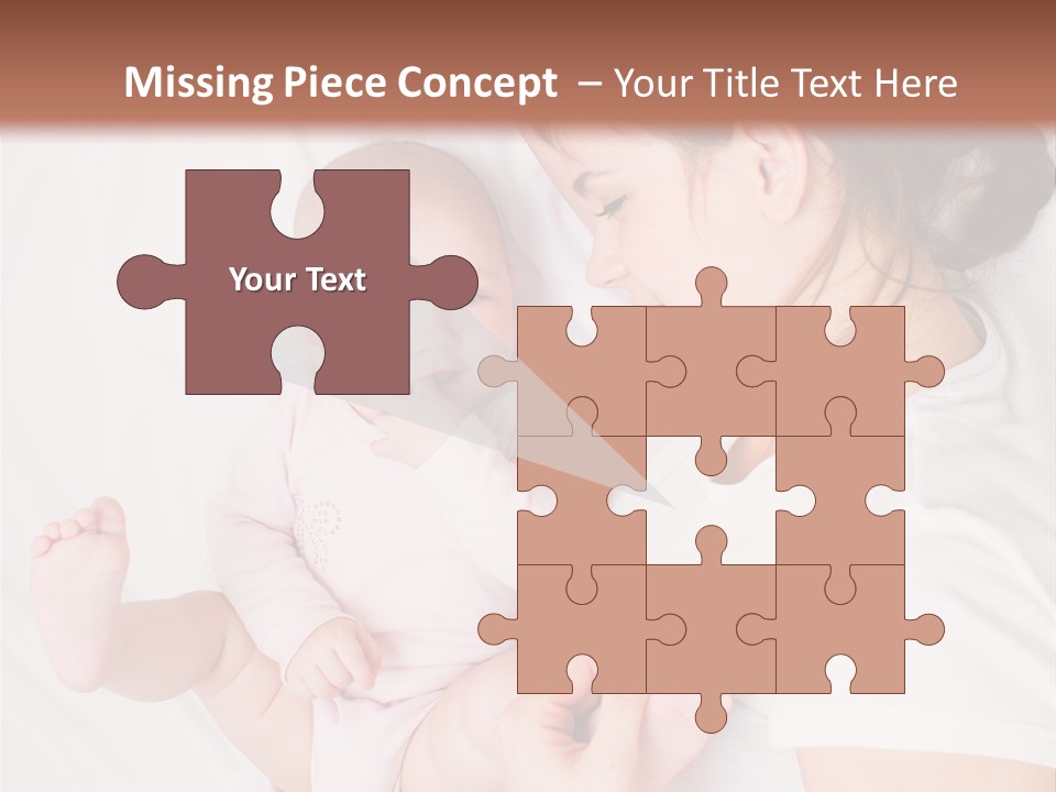 Looking Mama Childhood PowerPoint Template