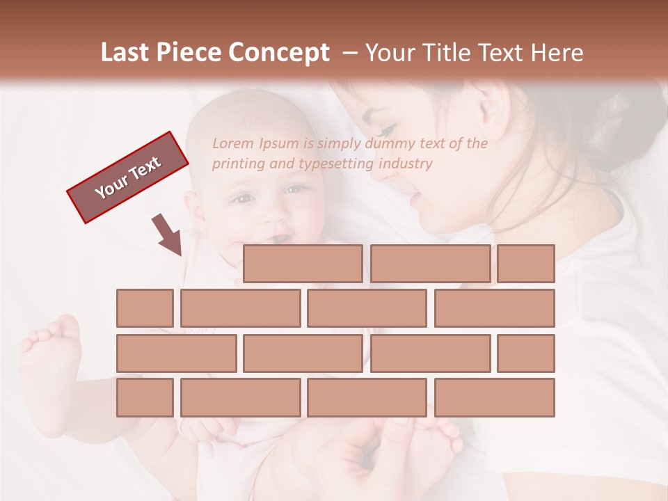 Looking Mama Childhood PowerPoint Template