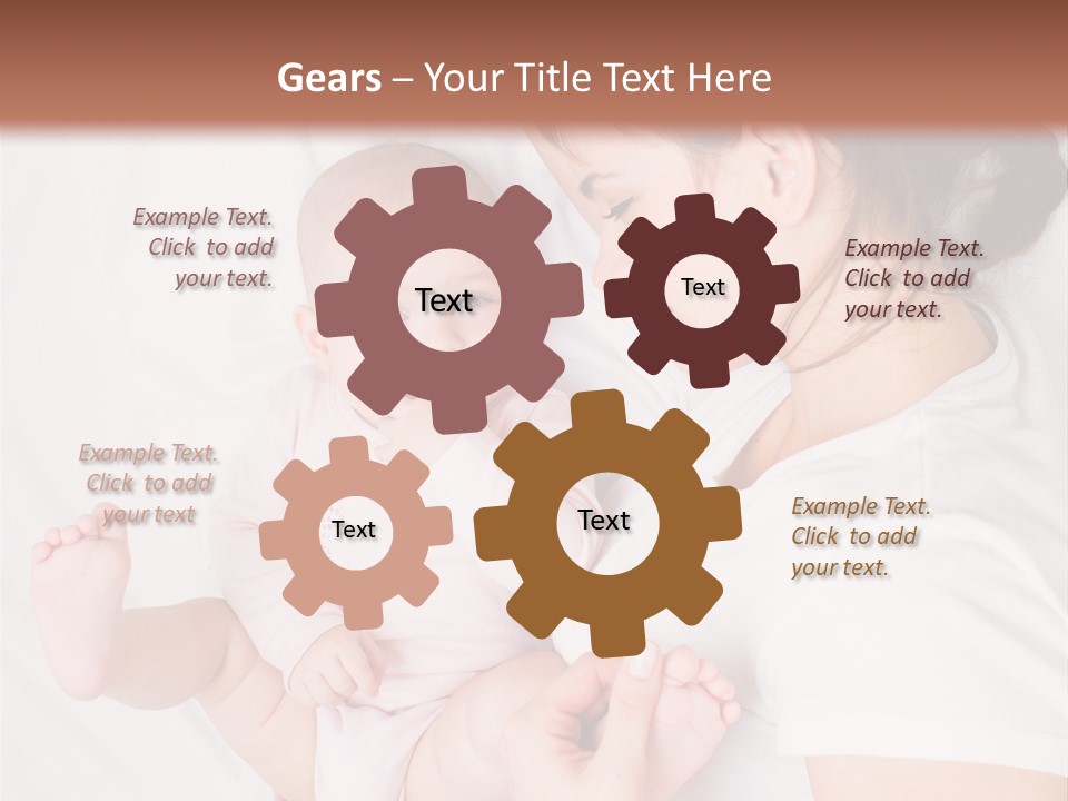 Looking Mama Childhood PowerPoint Template