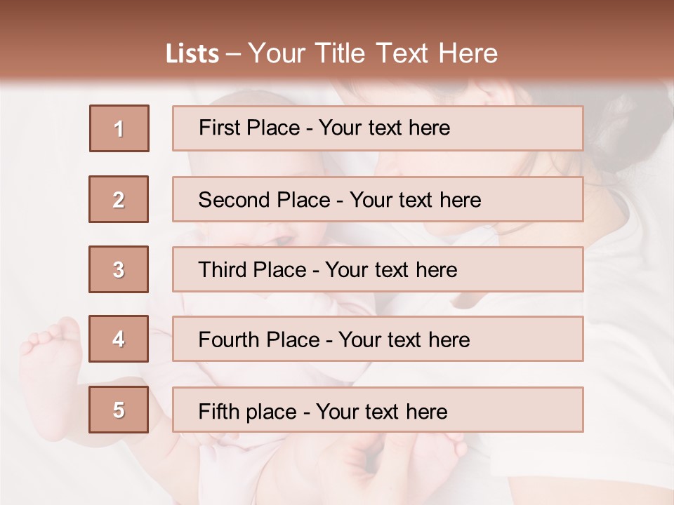 Looking Mama Childhood PowerPoint Template