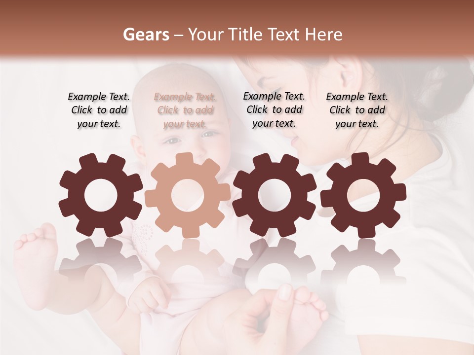 Looking Mama Childhood PowerPoint Template