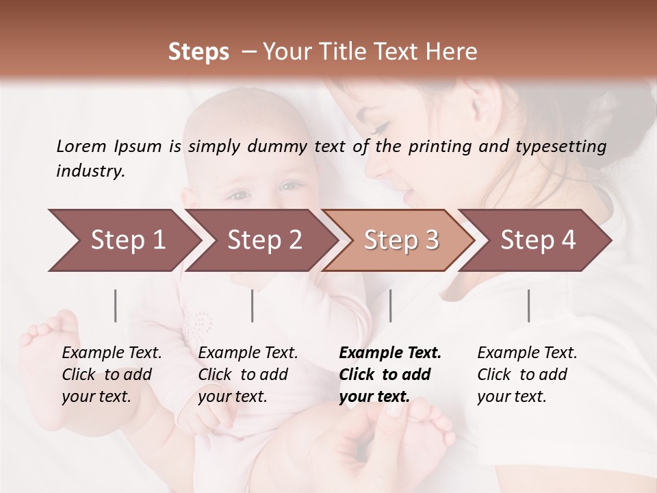 Looking Mama Childhood PowerPoint Template