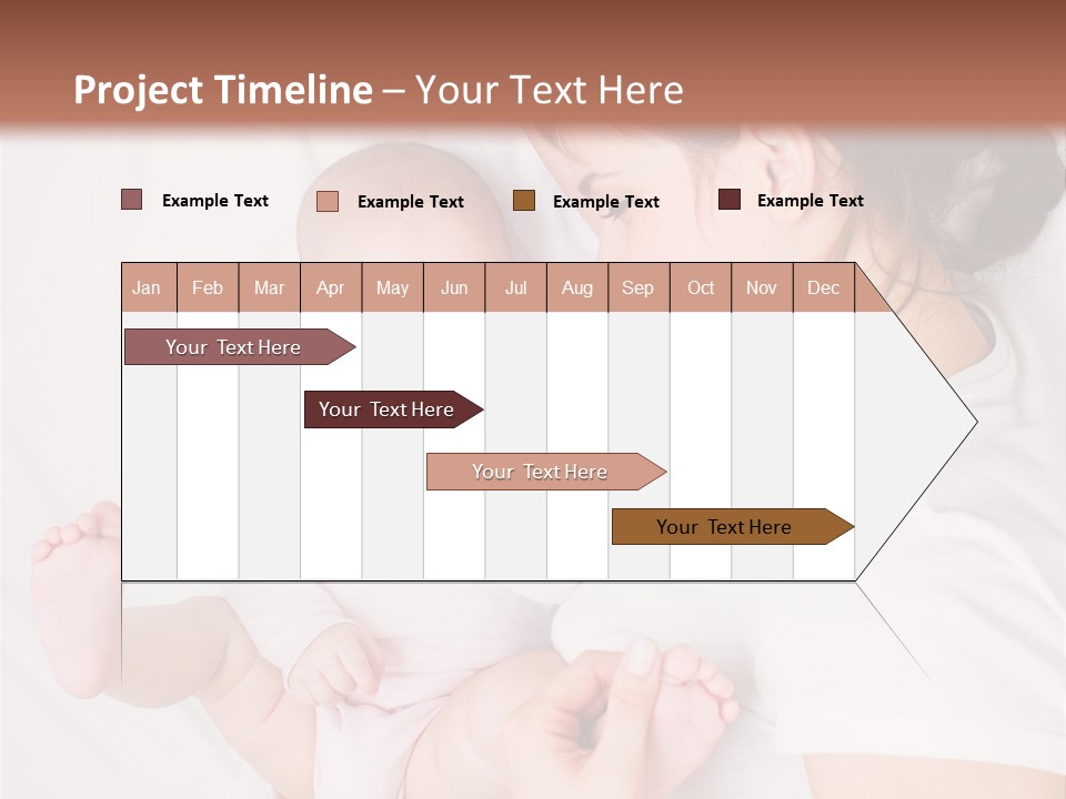 Looking Mama Childhood PowerPoint Template