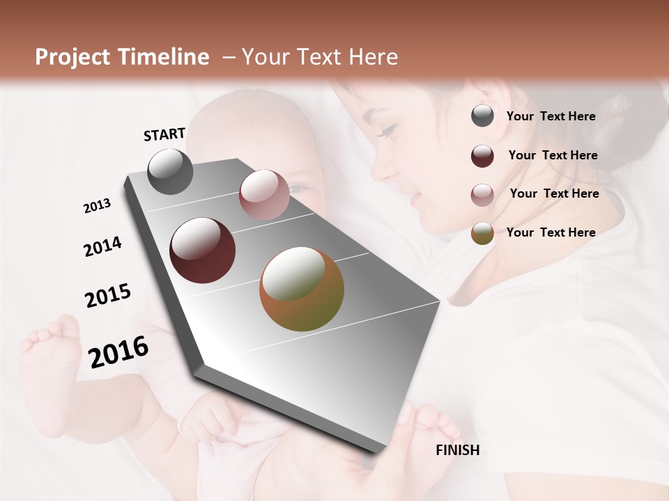 Looking Mama Childhood PowerPoint Template