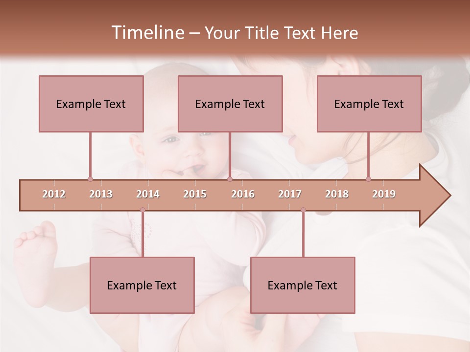 Looking Mama Childhood PowerPoint Template