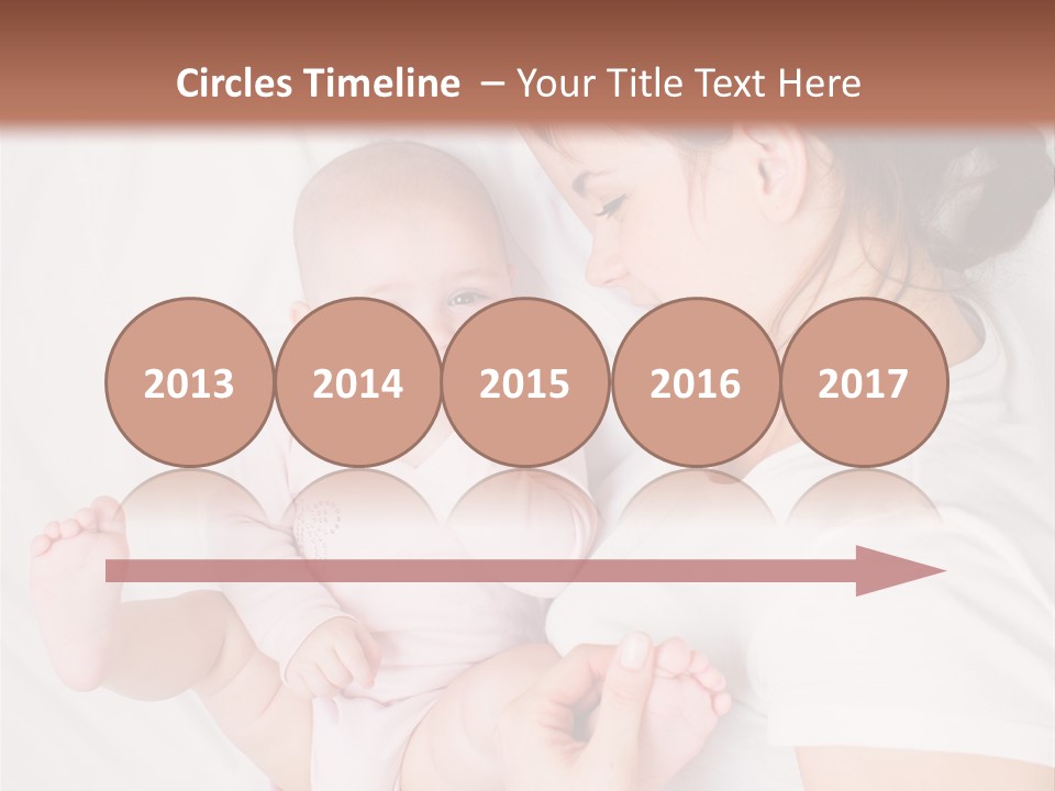 Looking Mama Childhood PowerPoint Template