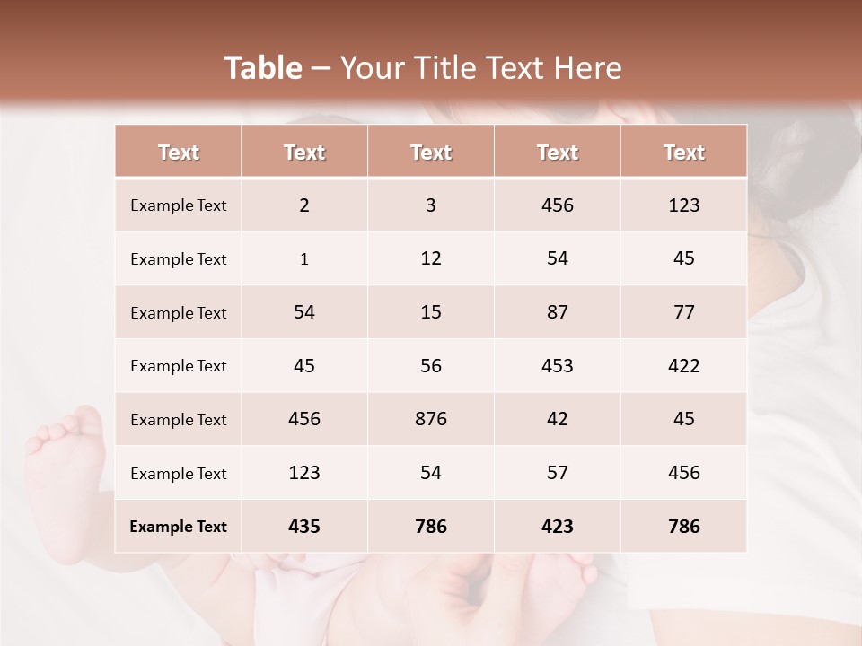 Looking Mama Childhood PowerPoint Template