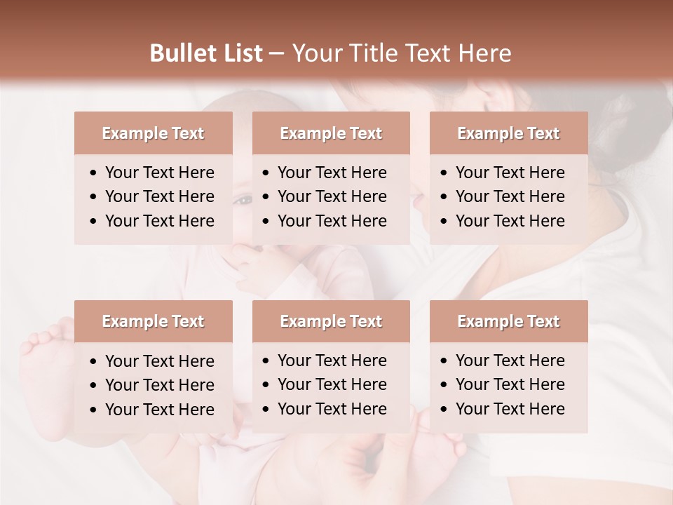 Looking Mama Childhood PowerPoint Template